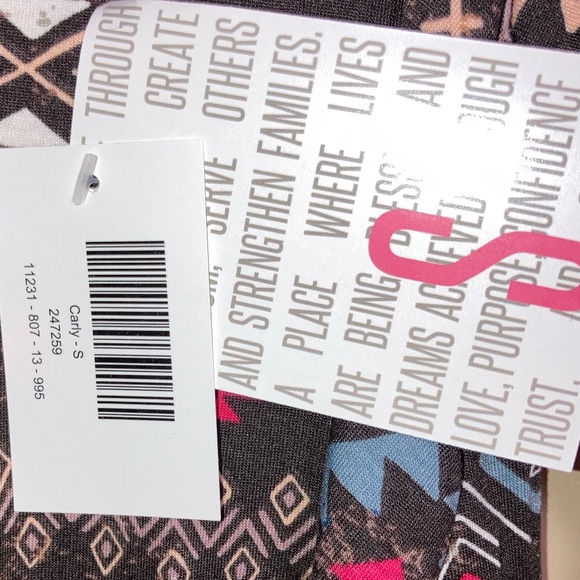 NWT LuLaRoe Small tribal print dress 0827 - Picture 8 of 9